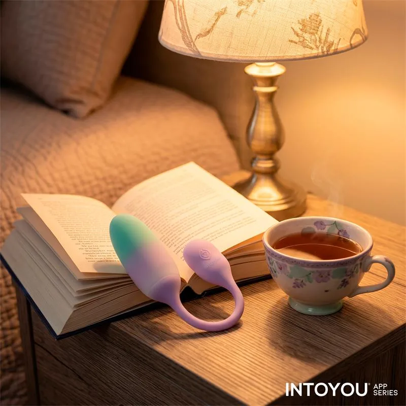 Vibrador Ovo NexEgg em Silicone de Dupla Camada com Aplicação Lilás/Pistácio IntoYou — vista 11 de 12
