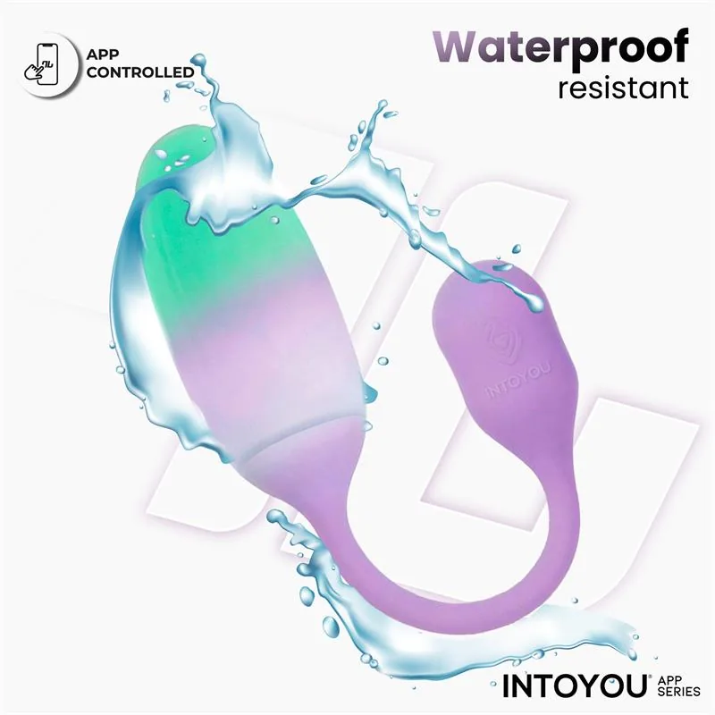 Vibrador Ovo NexEgg em Silicone de Dupla Camada com Aplicação Lilás/Pistácio IntoYou — vista 8 de 12