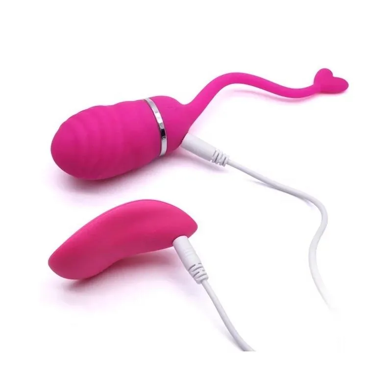Vibrador Ovo Odise com Comando à Distância em Silicone Rosa InToYou — vista 8 de 9
