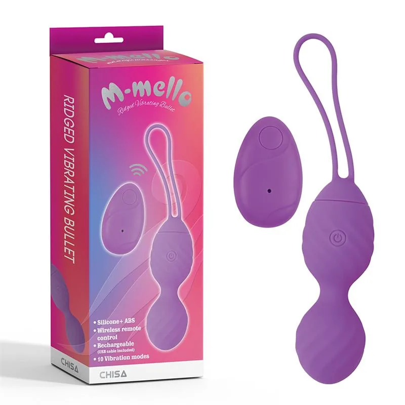 Vibrador Ovo com Relevo e Comando à Distância em Silicone USB Chisa