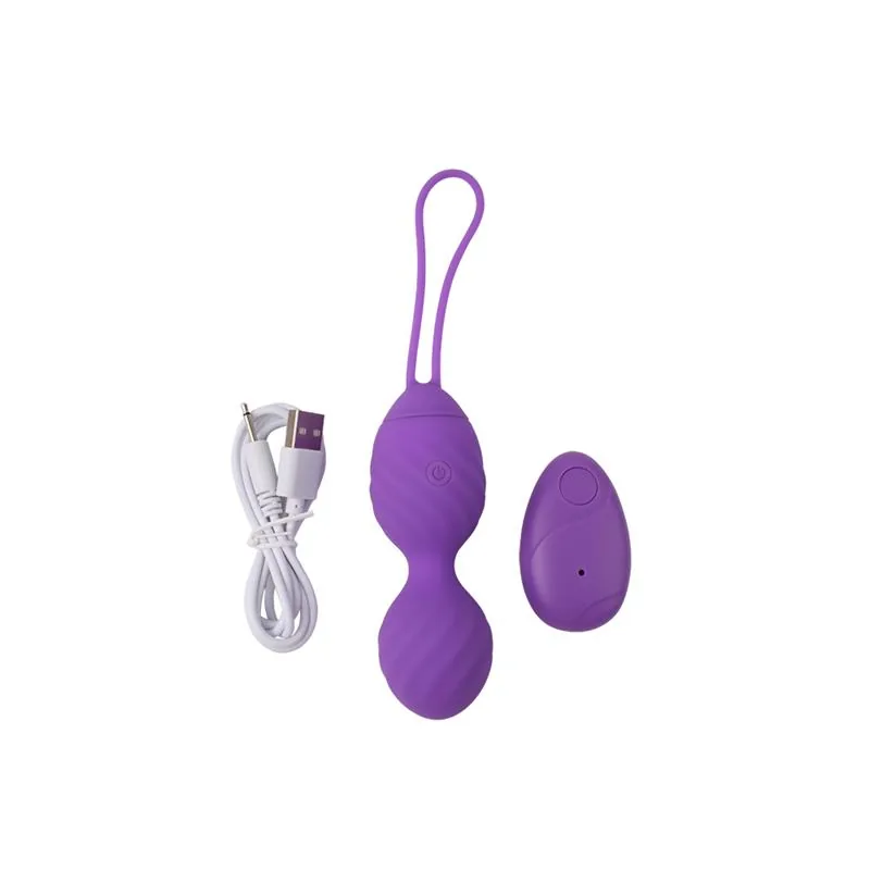 Vibrador Ovo com Relevo e Comando à Distância em Silicone USB Chisa — vista 5 de 6