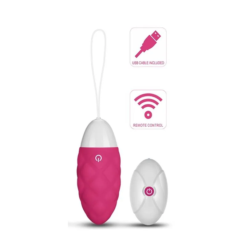 Ovo Vibratório iJoy com Comando USB Rosa — vista 2 de 3