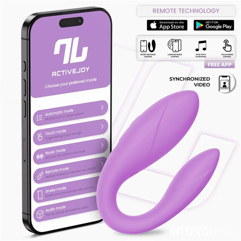 Vibrador para Casais Flexível com Aplicação Silicone Lavanda InToYou