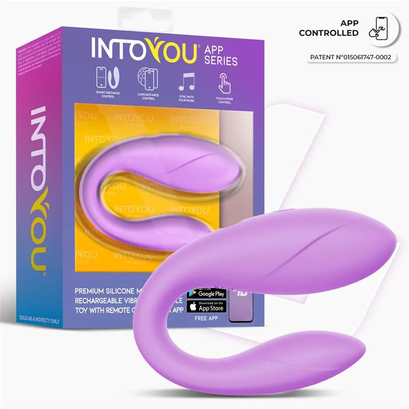 Vibrador para Casais Flexível com Aplicação Silicone Lavanda InToYou — vista 2 de 8