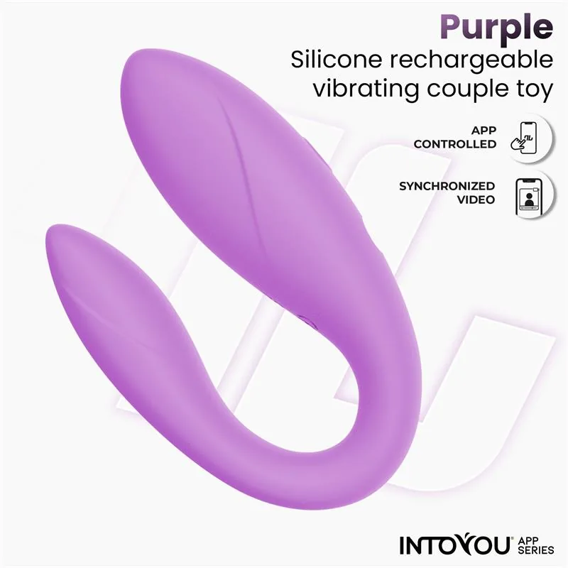 Vibrador para Casais Flexível com Aplicação Silicone Lavanda InToYou — vista 4 de 8