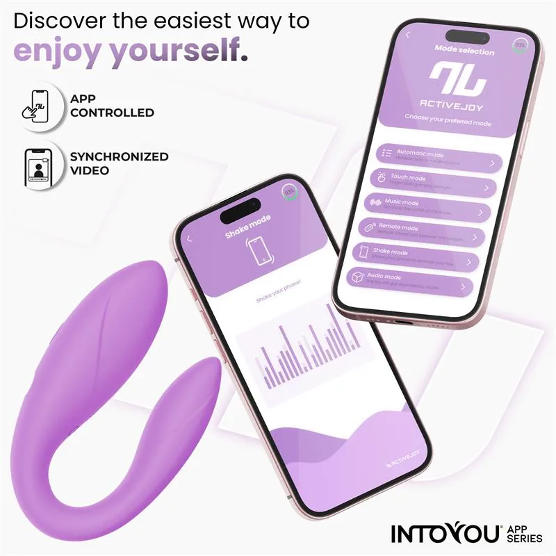 Vibrador para Casais Flexível com Aplicação Silicone Lavanda InToYou — vista 5 de 8