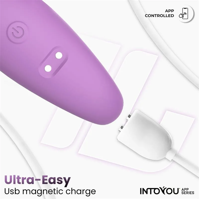 Vibrador para Casais Flexível com Aplicação Silicone Lavanda InToYou — vista 7 de 8