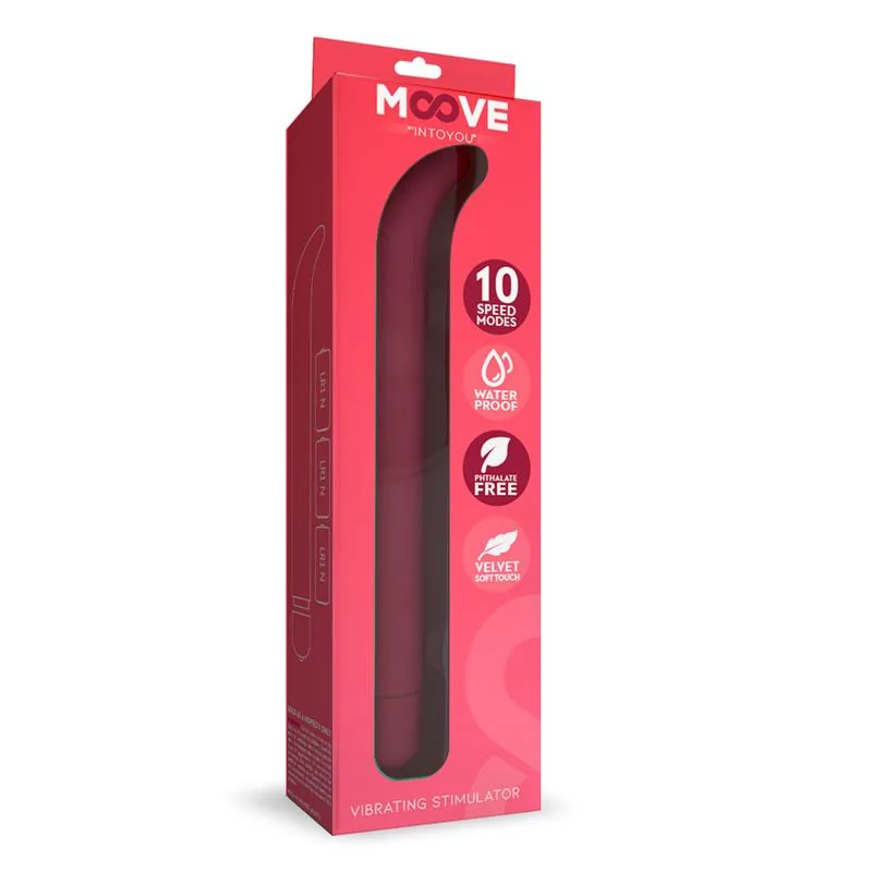 Vibrador Ponto G com 10 Funções Rosa Moove — vista 2 de 3