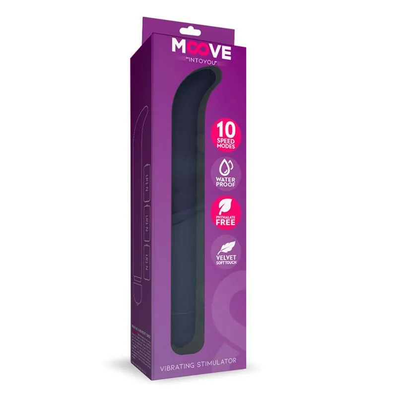 Vibrador Ponto G com 10 Funções Roxo Moove — vista 2 de 3