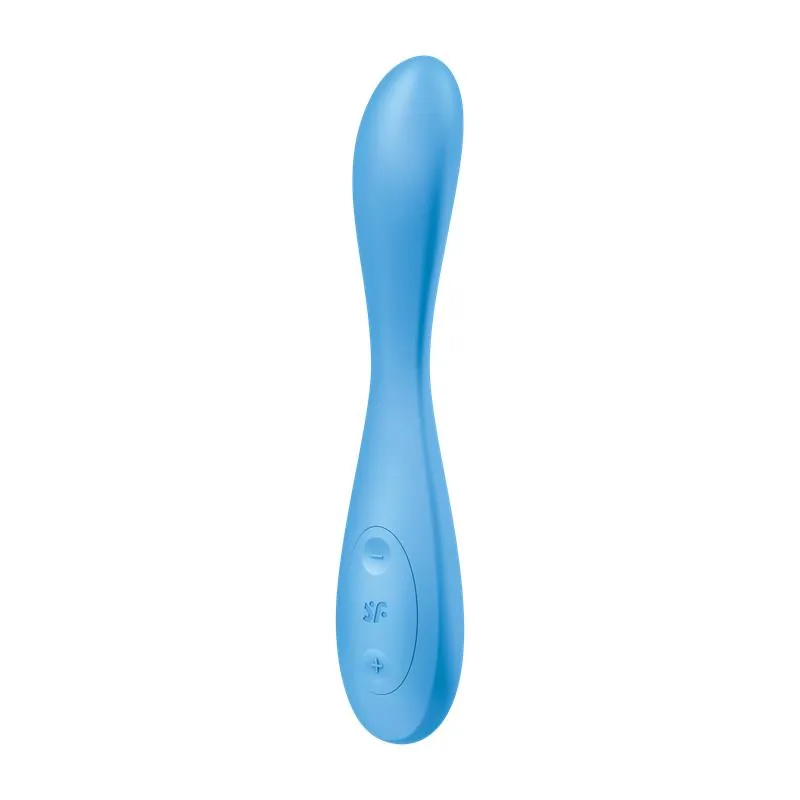 Vibrador Ponto G Flex 4 com Aplicação Azul Satisfyer — vista 2 de 7