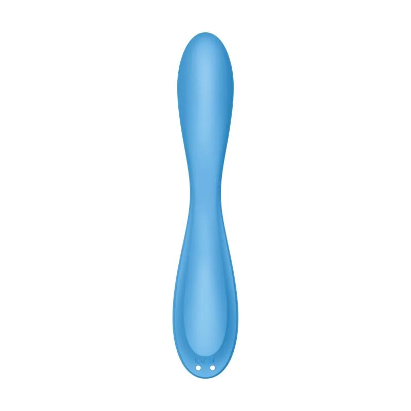 Vibrador Ponto G Flex 4 com Aplicação Azul Satisfyer — vista 4 de 7