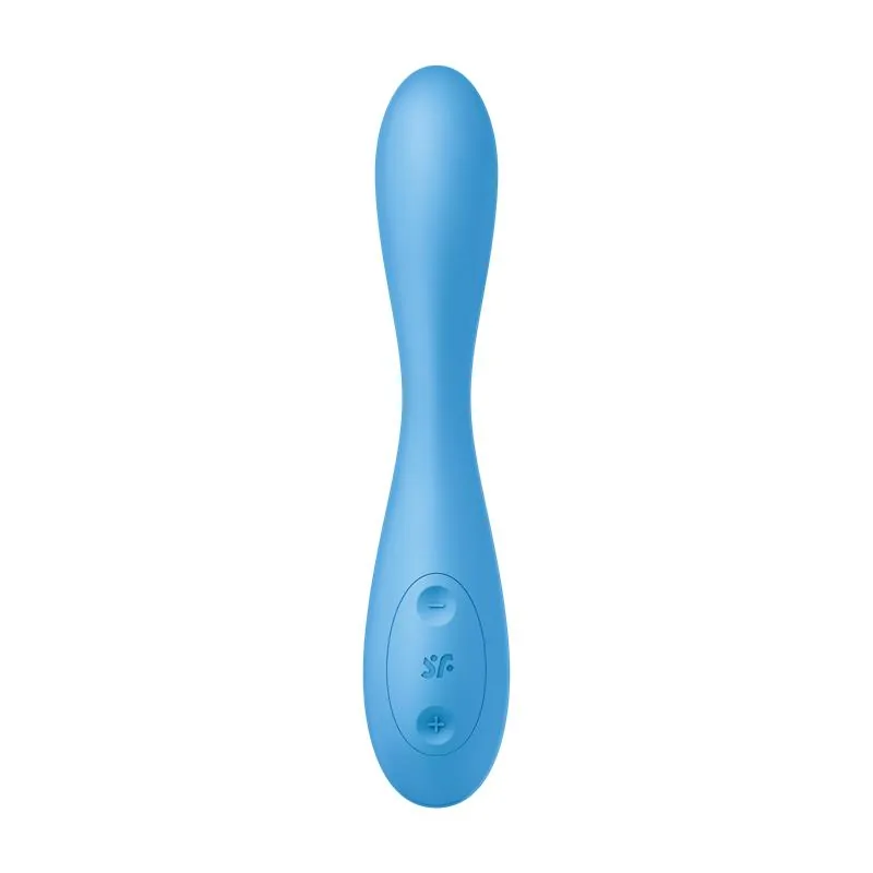 Vibrador Ponto G Flex 4 com Aplicação Azul Satisfyer — vista 6 de 7