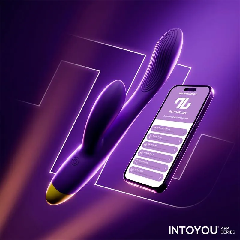 Vibrador Ponto G Lyra com Aplicação Roxo IntoYou — vista 6 de 8