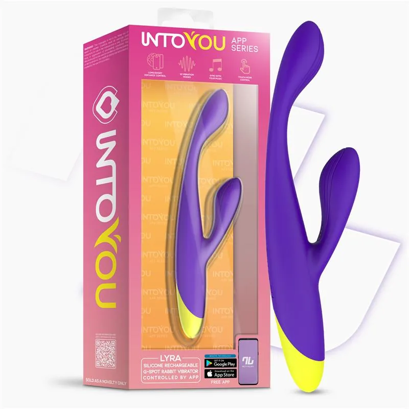 Vibrador Ponto G Lyra com Aplicação Roxo IntoYou — vista 8 de 8