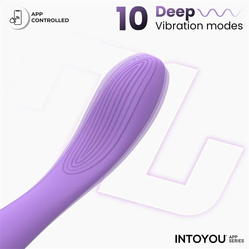 Vibrador Ponto G Neya com Aplicação Roxo Intoyou — vista 2 de 9