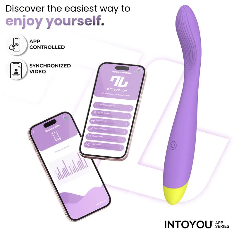 Vibrador Ponto G Neya com Aplicação Roxo Intoyou — vista 3 de 9