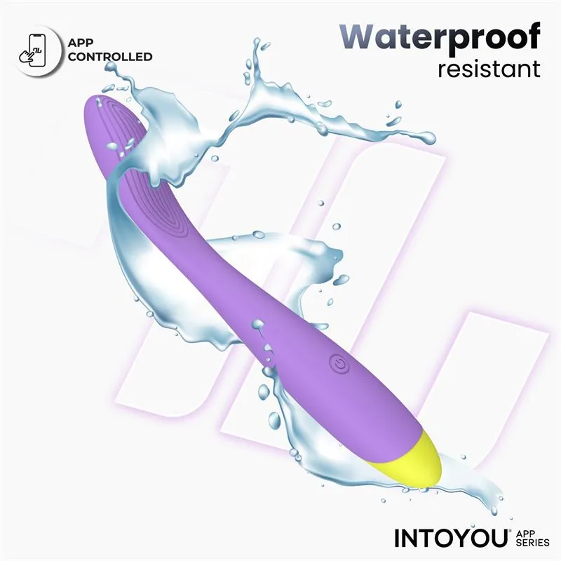 Vibrador Ponto G Neya com Aplicação Roxo Intoyou — vista 6 de 9