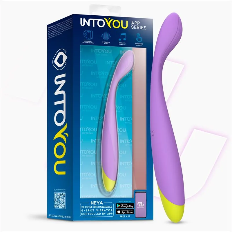 Vibrador Ponto G Neya com Aplicação Roxo Intoyou — vista 9 de 9