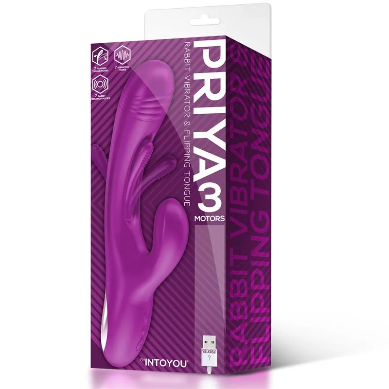 Vibrador Priya com Língua e Movimento Flipping Intoyou — vista 6 de 6