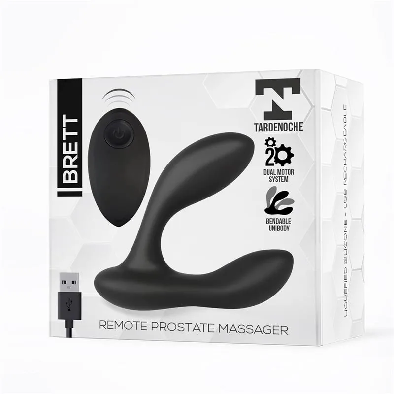 Vibrador Prostático Brett com Comando à Distância em Silicone Tardenoche — vista 2 de 11