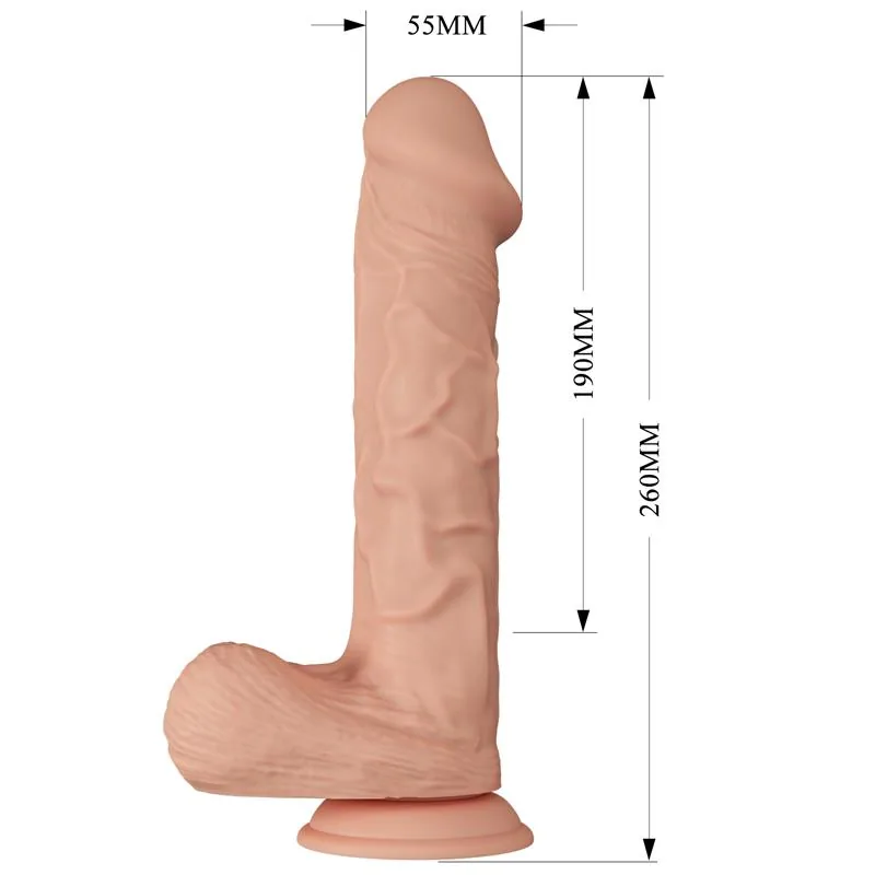 Vibrador Realista 10,2 com Comando à Distância Baile — vista 10 de 11