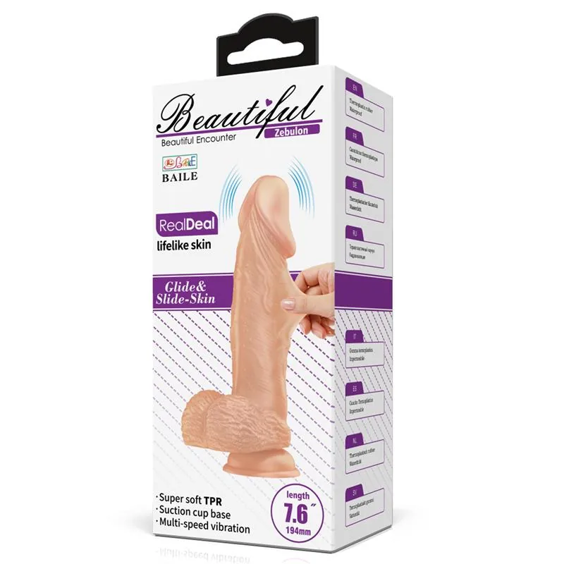 Vibrador Realista 7,6 com Comando à Distância Baile — vista 11 de 11