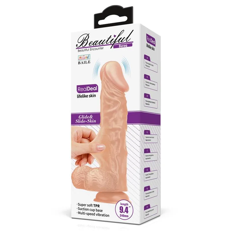 Vibrador Realista 9,4 com Comando à Distância Baile — vista 11 de 11