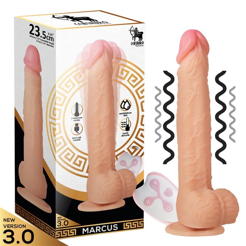 Vibrador Realista Marcus com Comando à Distância Centauro