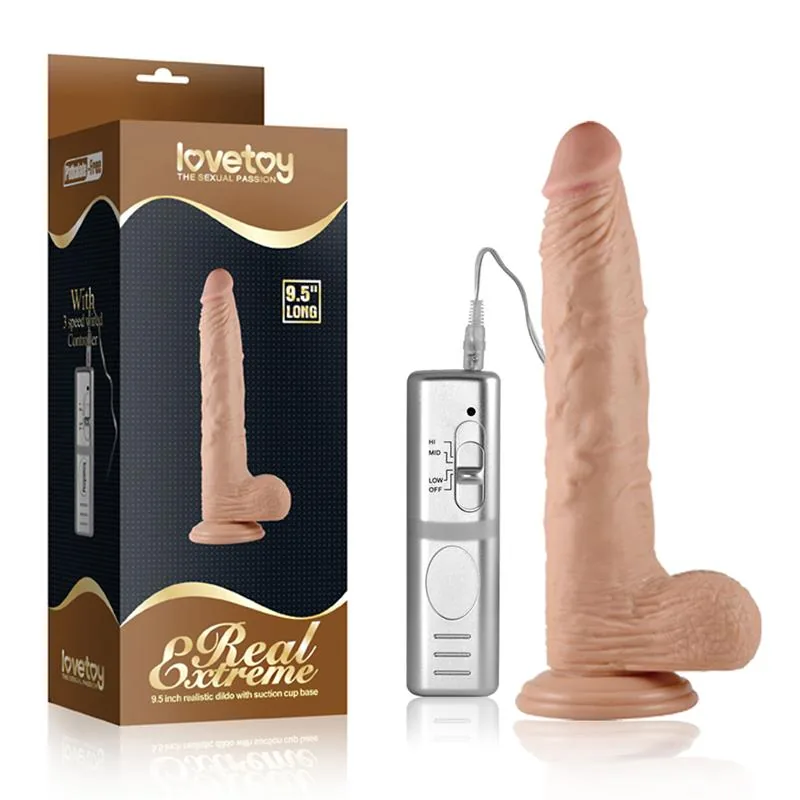 Vibrador Realista Real Extreme 9,5 Natural Lovetoy — vista 5 de 5
