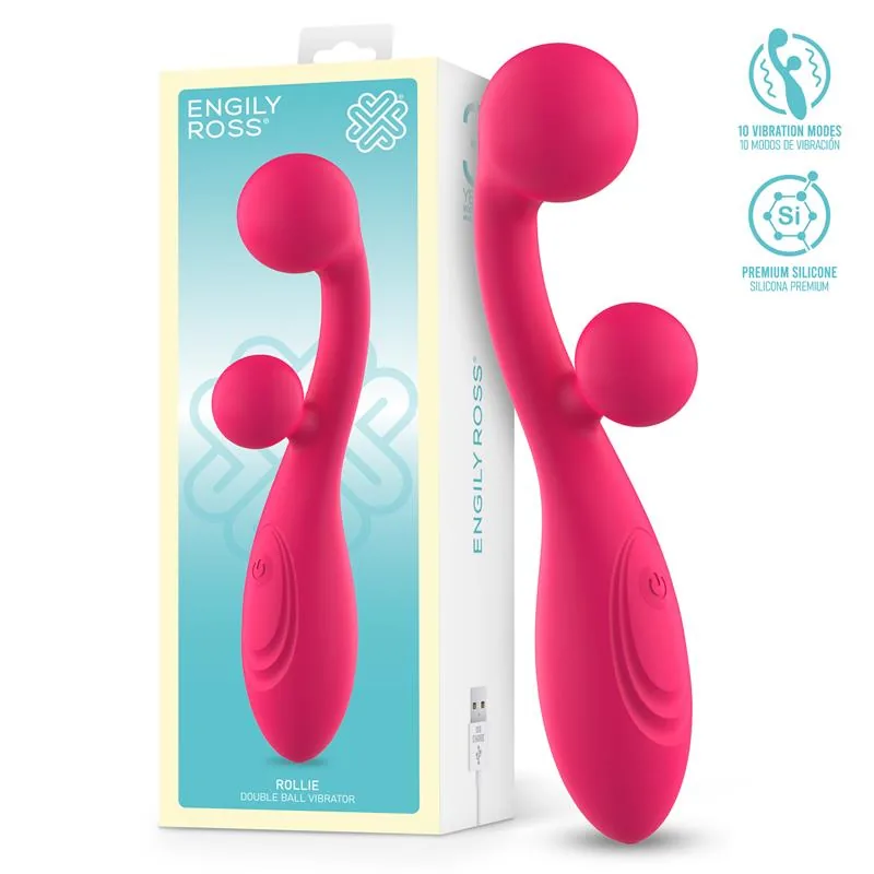 Vibrador Rollie com Dupla Bola Engily Ross