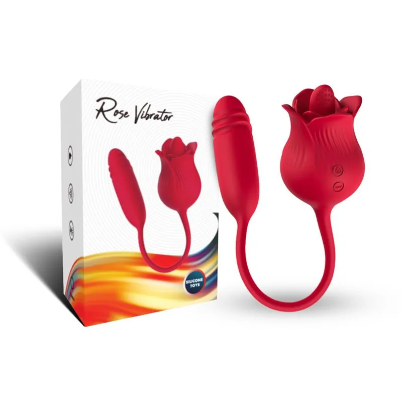 Vibrador Rosa com Língua e Vaivém USB Urban Sky — vista 3 de 15