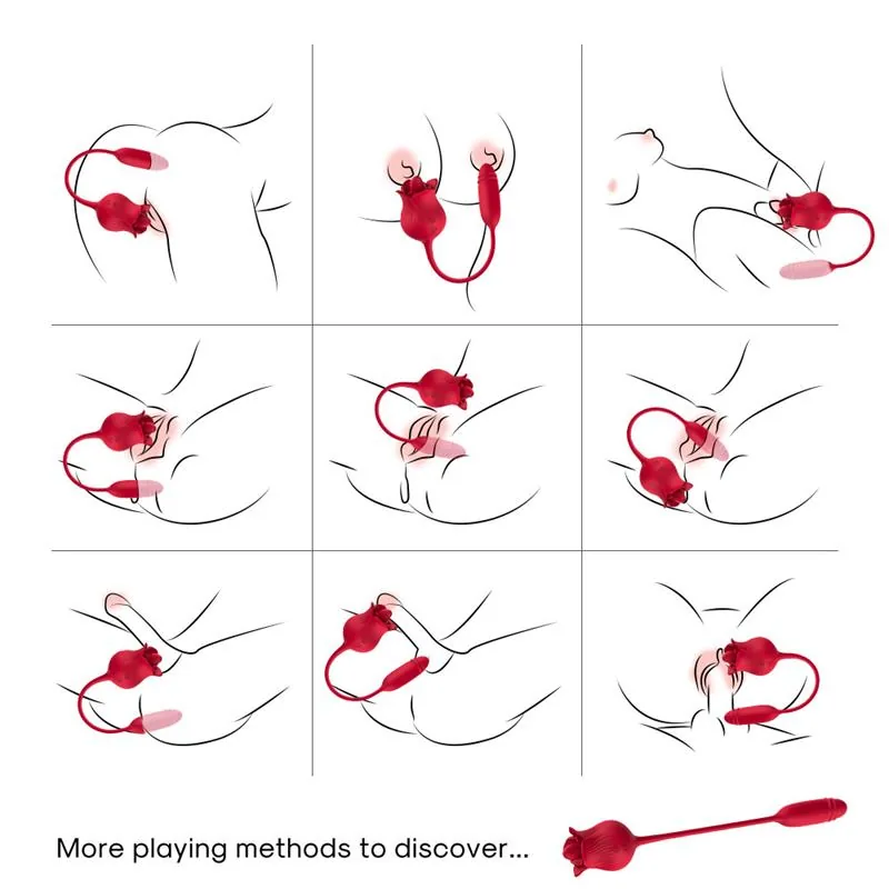 Vibrador Rosa com Língua e Vaivém USB Urban Sky — vista 9 de 15