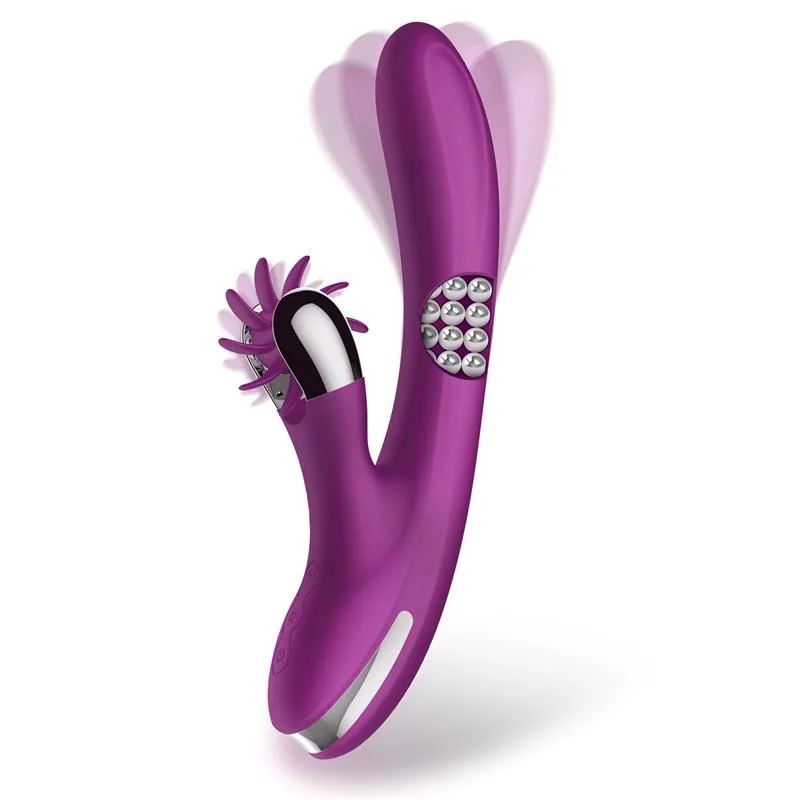 Vibrador Rotador No. Three com Bolas Giratórias 360º e Roda Estimuladora Action — vista 2 de 6