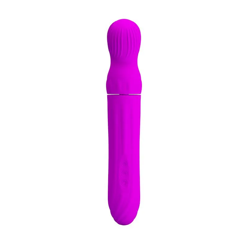 Vibrador Rotativo Abraham Roxo PrettyLove — vista 2 de 7