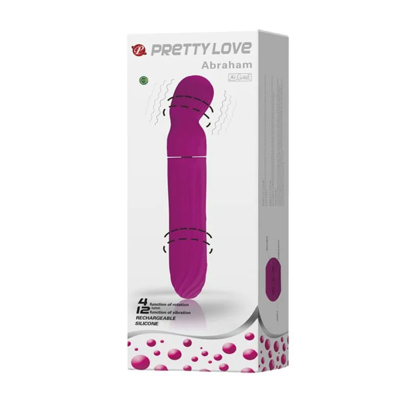 Vibrador Rotativo Abraham Roxo PrettyLove — vista 7 de 7