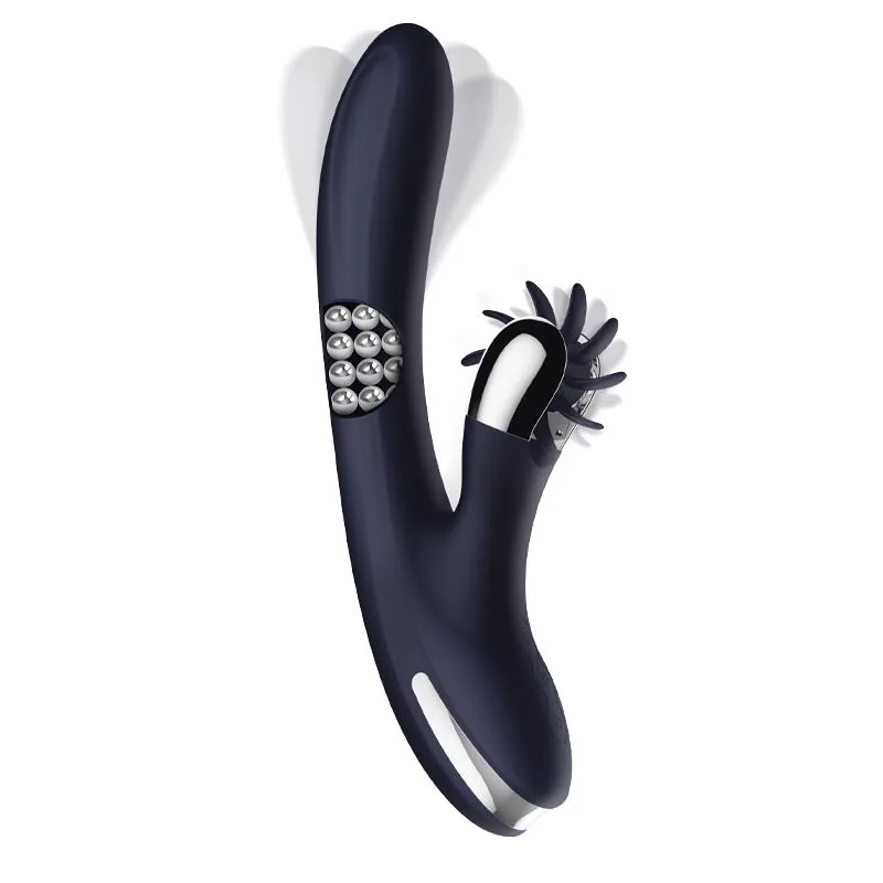 Vibrador Royalspace com Línguas Estimuladoras e Bolas Internas 360º Azul InToYou — vista 2 de 5