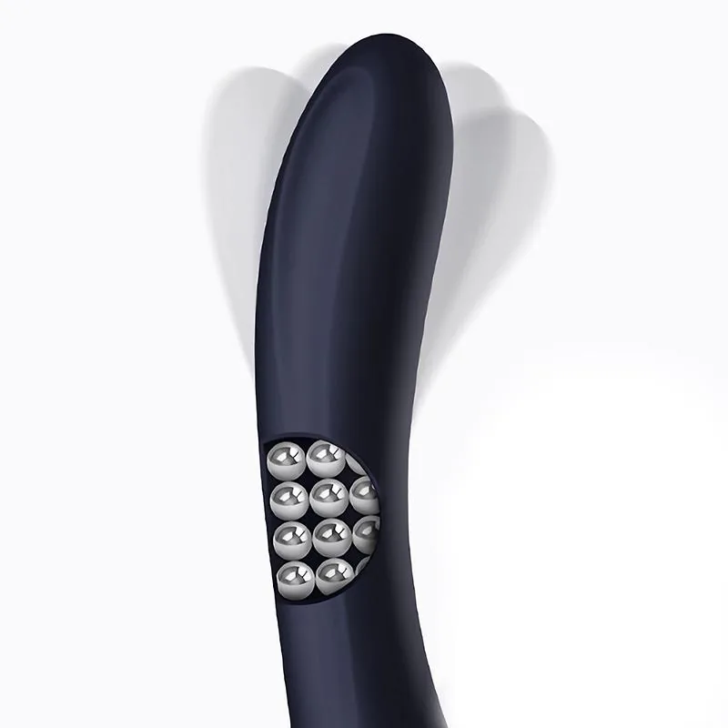 Vibrador Royalspace com Línguas Estimuladoras e Bolas Internas 360º Azul InToYou — vista 4 de 5