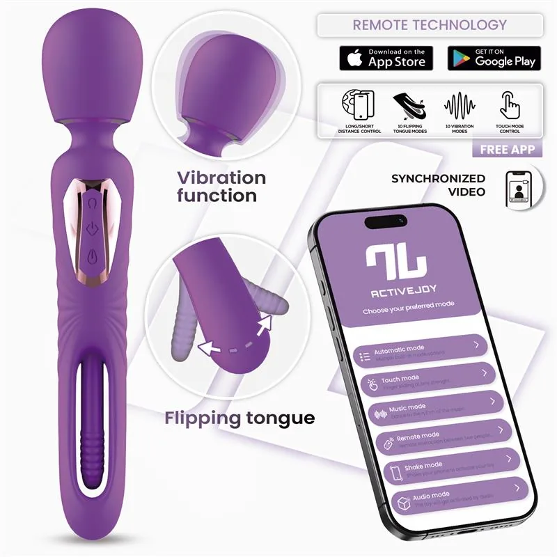 Vibrador Salma com Língua e Aplicação InToYou
