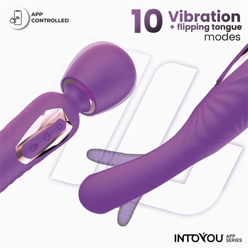 Vibrador Salma com Língua e Aplicação InToYou — vista 2 de 9