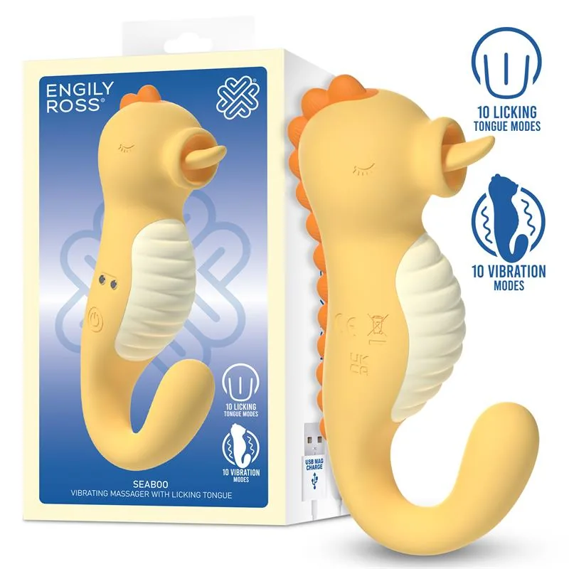 Vibrador Seaboo com Vibração e Língua Engily Ross