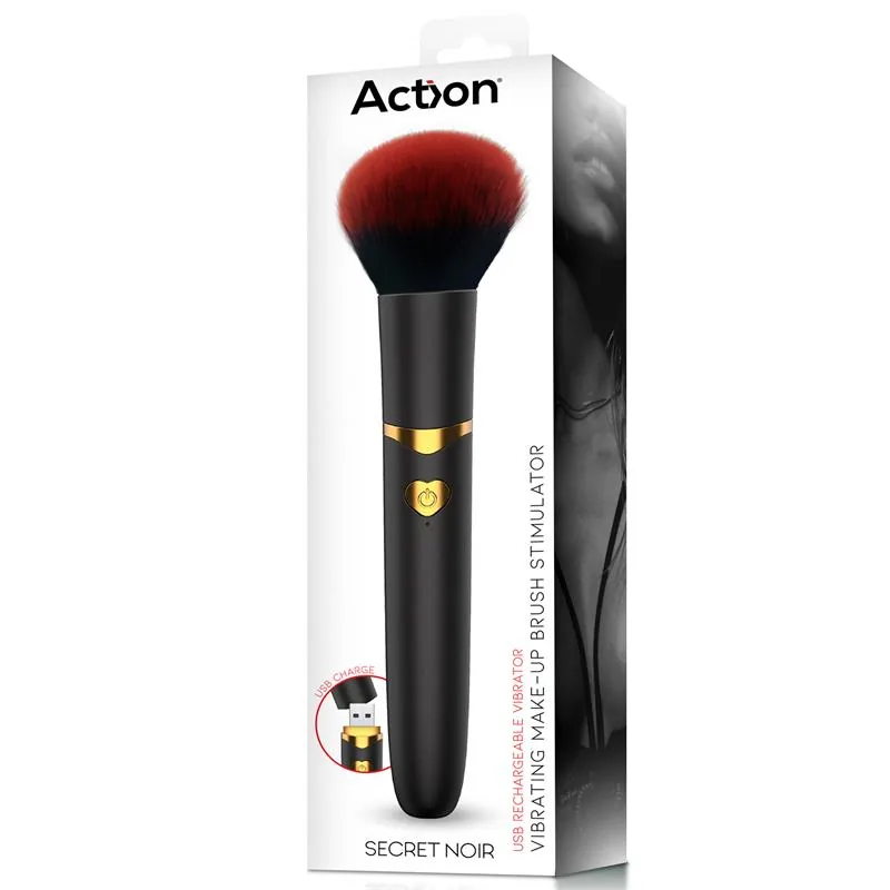 Vibrador Secret Noir Disfarçado de Pincel de Maquilhagem Action — vista 2 de 9
