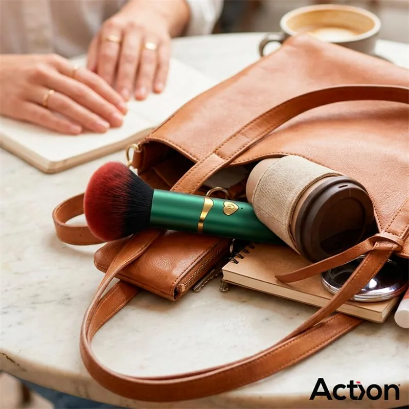Vibrador Secret Vert Disfarçado de Pincel de Maquilhagem Action — vista 7 de 9