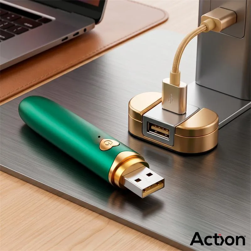 Vibrador Secret Vert Disfarçado de Pincel de Maquilhagem Action — vista 8 de 9