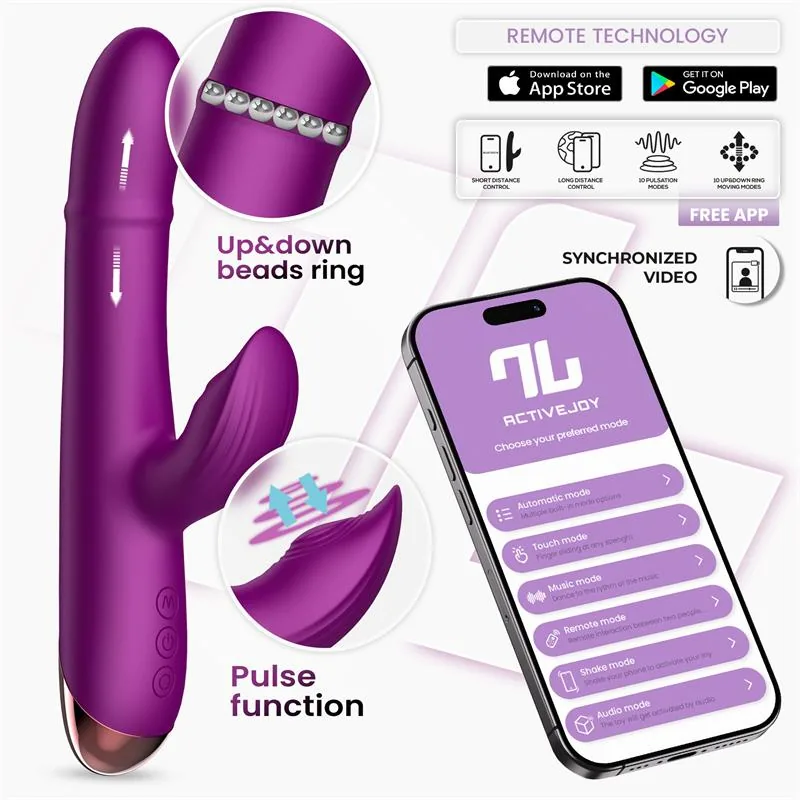 Vibrador Sendel com Anel de Bolas Internas e Aplicação InToYou