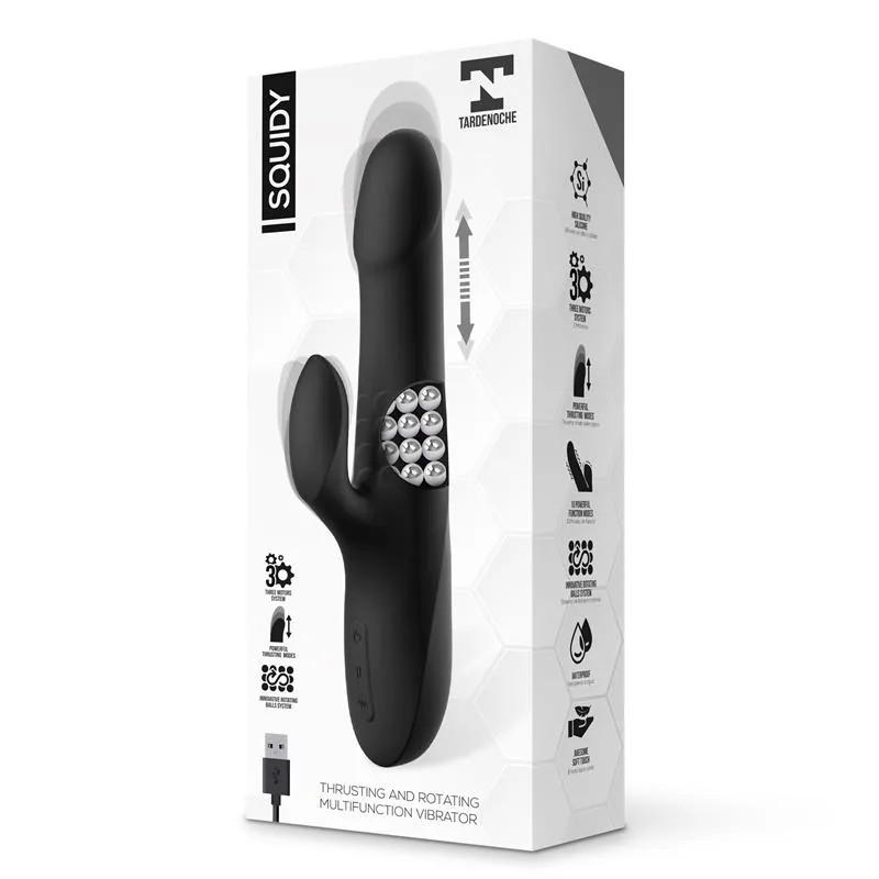 Vibrador Squidy com Vaivém e Bolas Rotativas em Silicone Tardenoche — vista 9 de 9