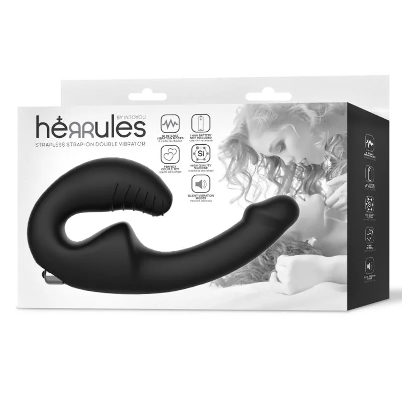 Strap-on Vibrador Duplo sem Arnês — vista 3 de 3