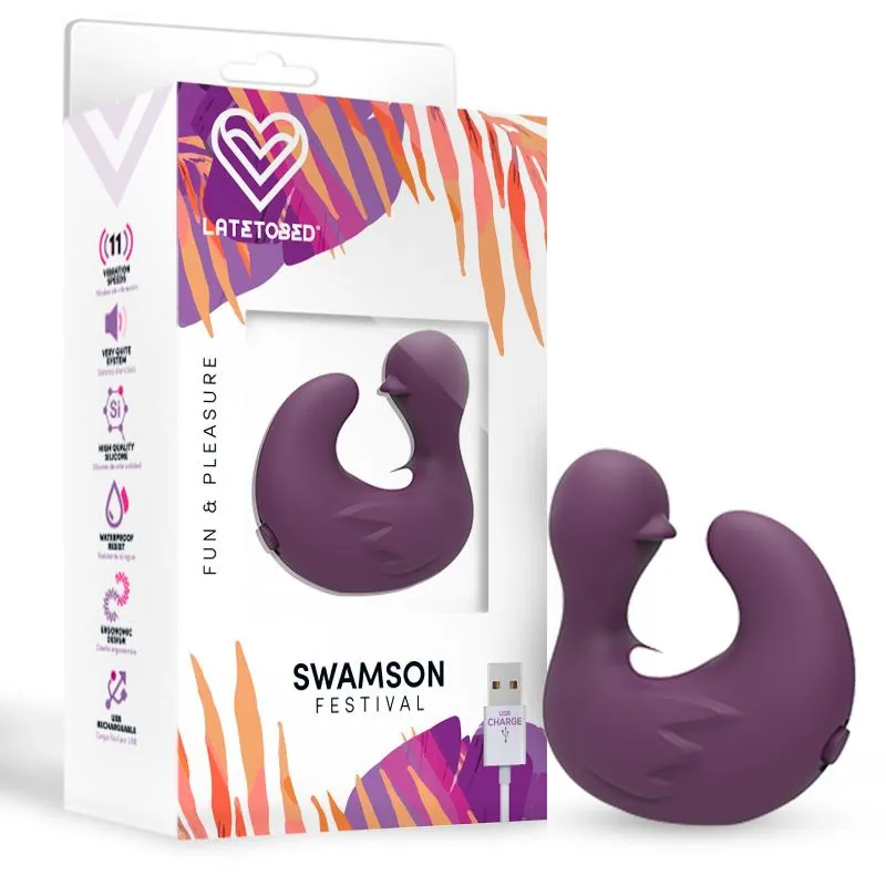 Swamson Estimulador Dedal Patinho USB Violeta