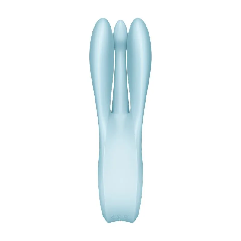 Vibrador Threesome 1 Light Satisfyer Azul — vista 4 de 7