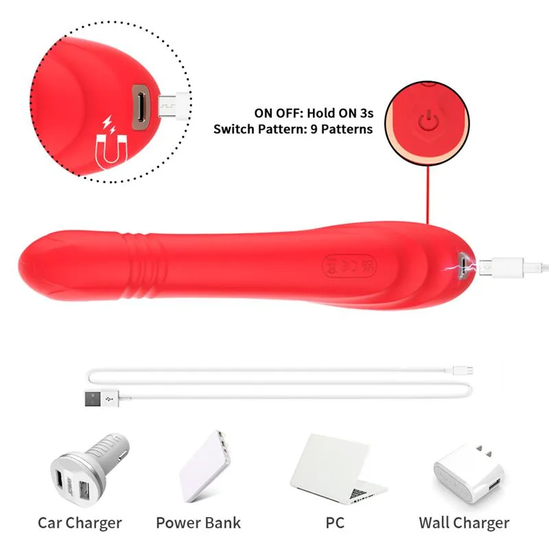 Vibrador Tickler com Vaivém e Silicone Líquido Urban Sky — vista 8 de 9