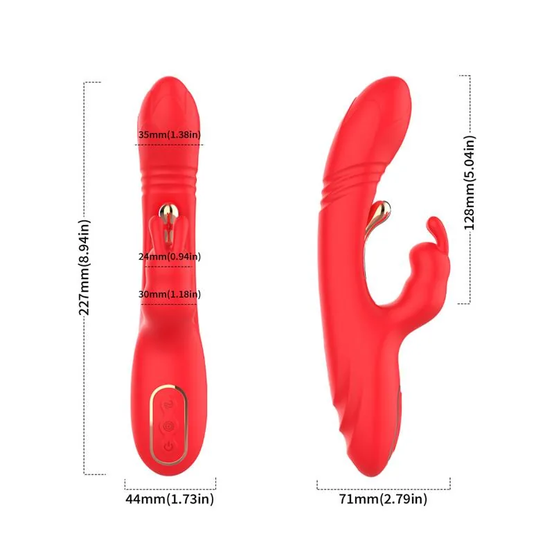 Vibrador Tickler com Vaivém e Silicone Líquido Urban Sky — vista 9 de 9